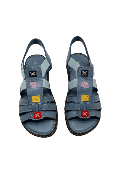 The Shoe Parlour by Phelans Shoes 502-55 Anar Blue Sandals