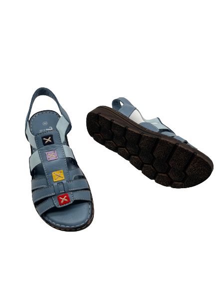 The Shoe Parlour by Phelans Shoes 502-55 Anar Blue Sandals
