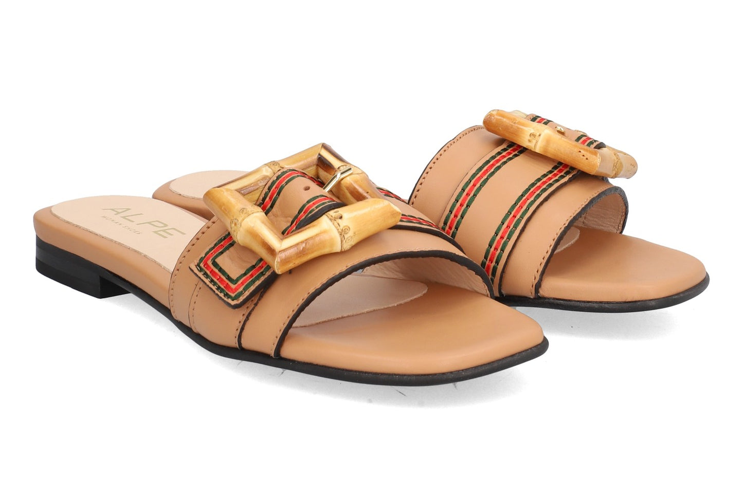 Alpe 5173 14 02 Camel Slip On Sandals