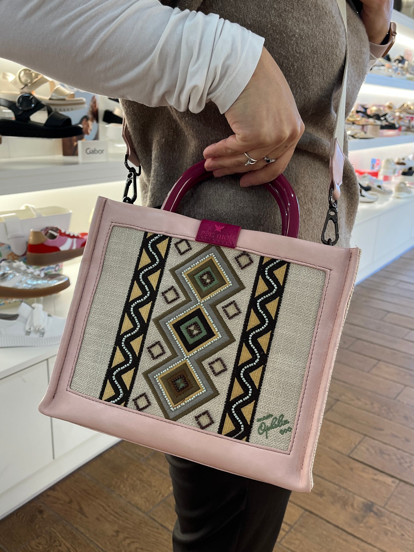 Pepe Moll 261220 Ophelia Natural Pink Combi Handbag