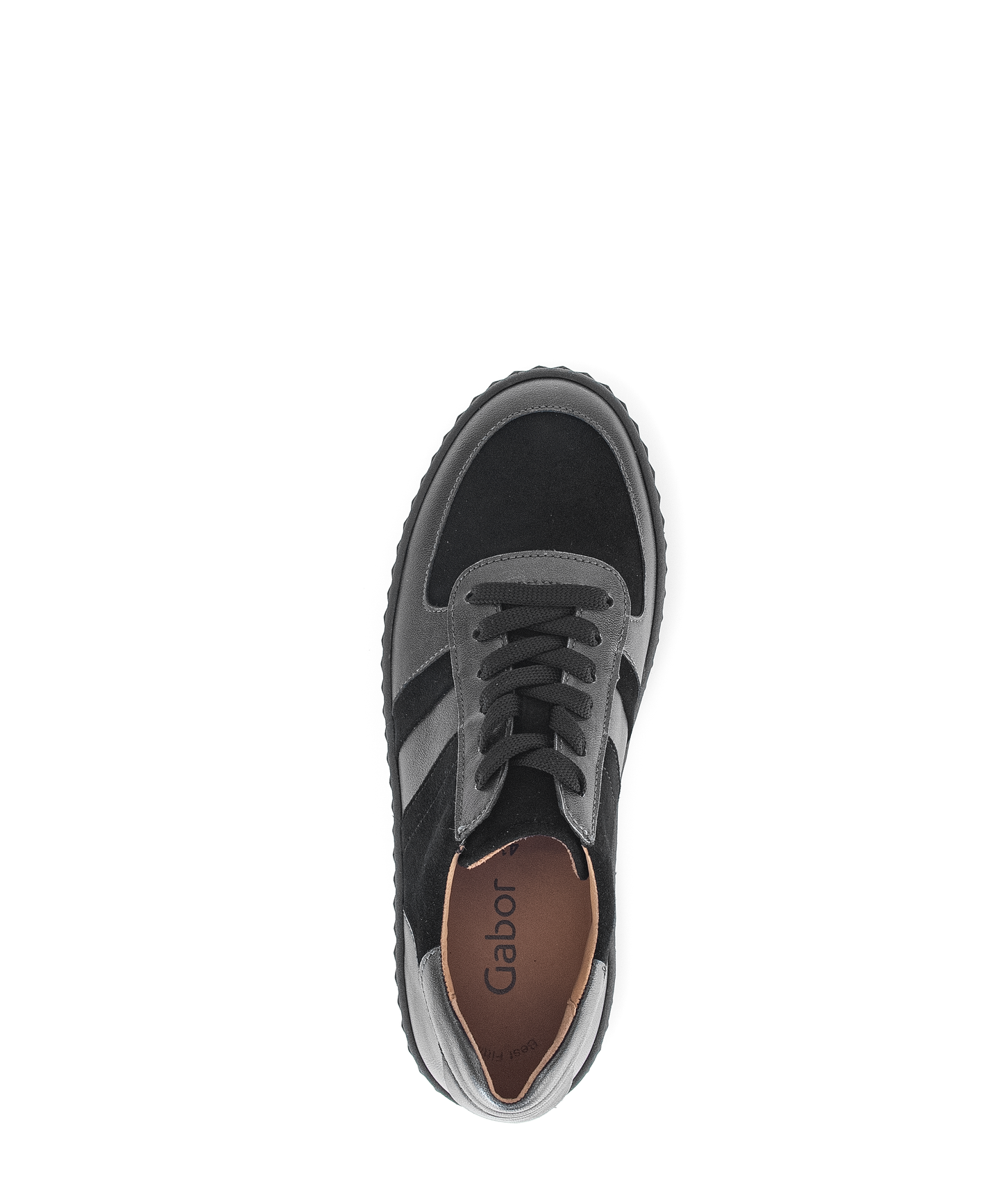 Gabor 53.203.17 Black & Antique Silver Trainers