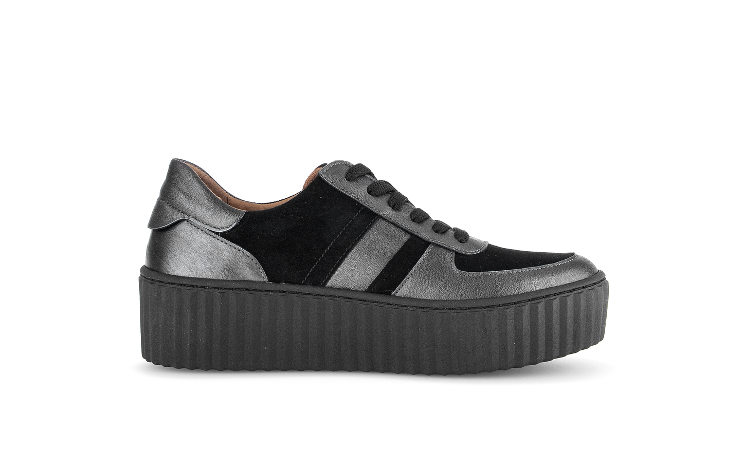 Gabor 53.203.17 Black & Antique Silver Trainers