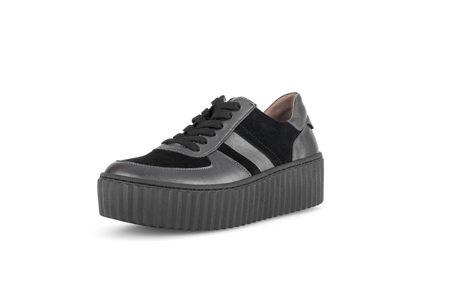 Gabor 53.203.17 Black & Antique Silver Trainers
