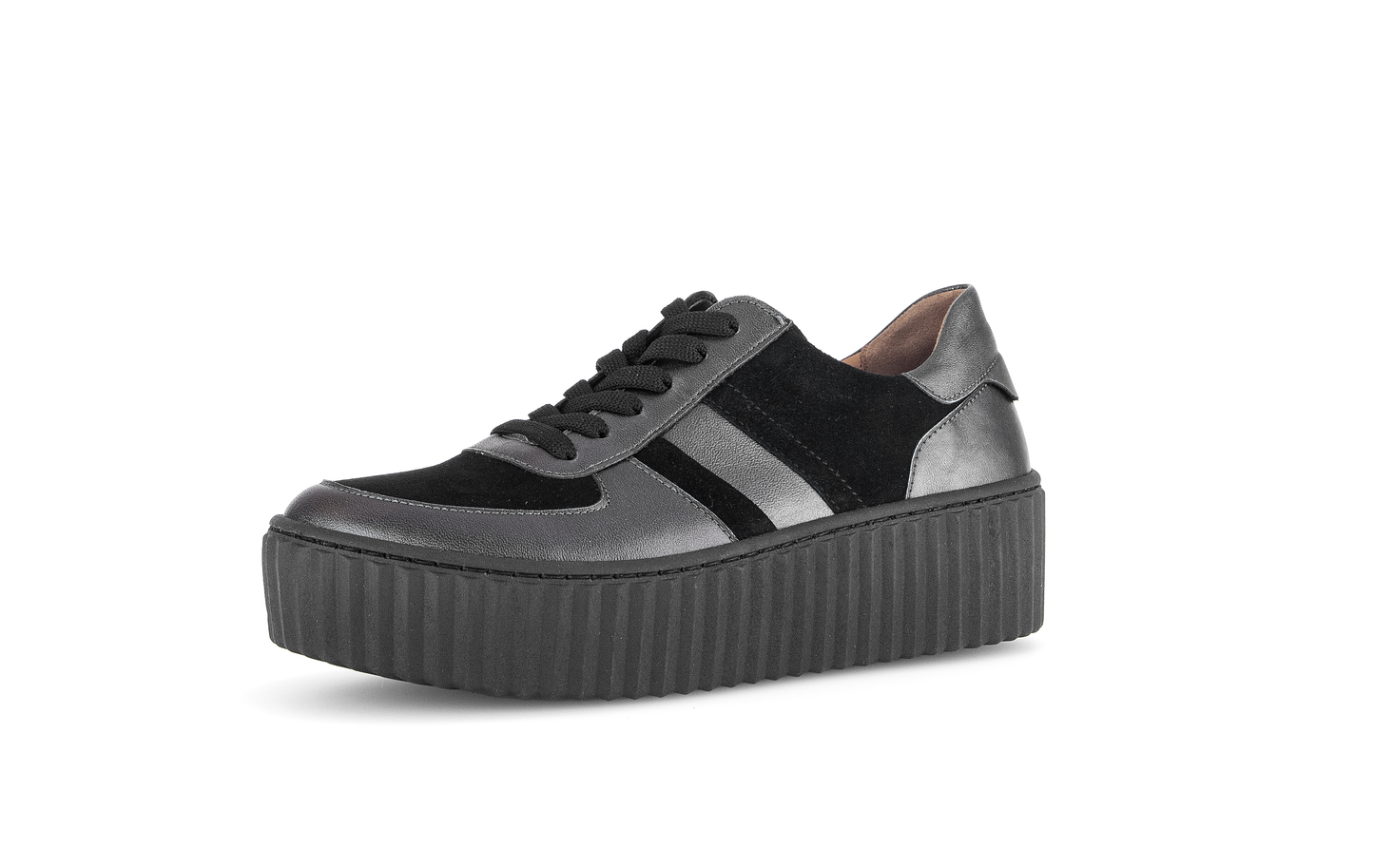 Gabor 53.203.17 Black & Antique Silver Trainers
