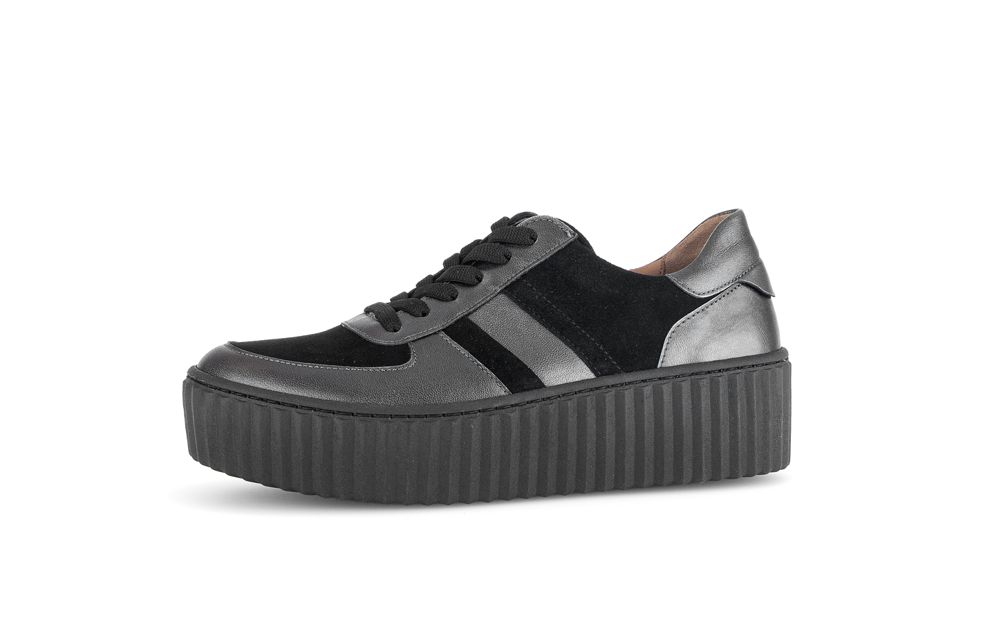 Gabor 53.203.17 Black & Antique Silver Trainers