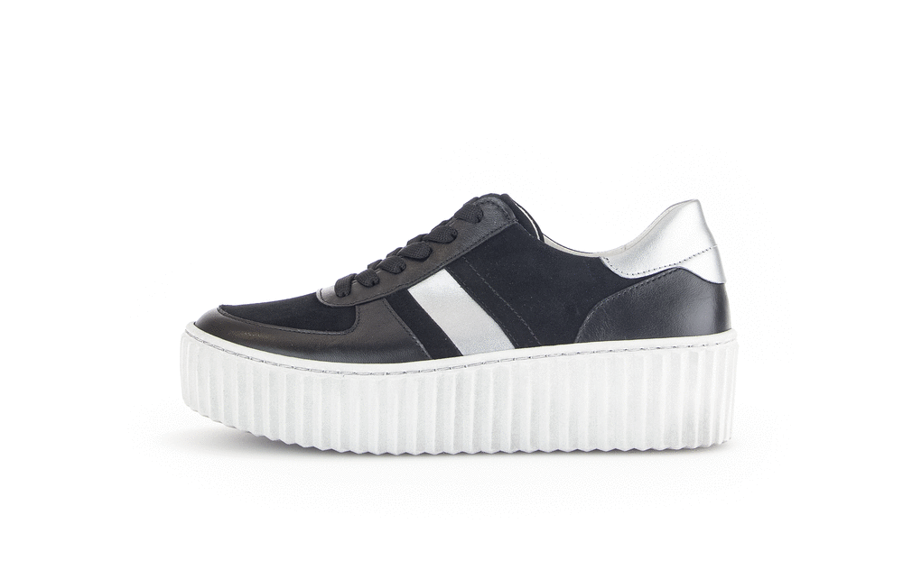 Gabor 53.203.27 Black & Grey Combi Trainers