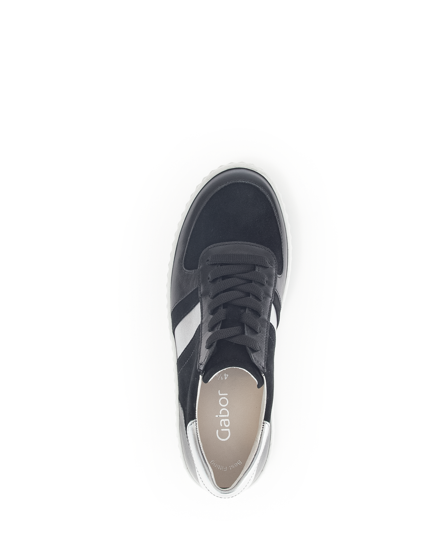 Gabor 53.203.27 Black & Grey Combi Trainers