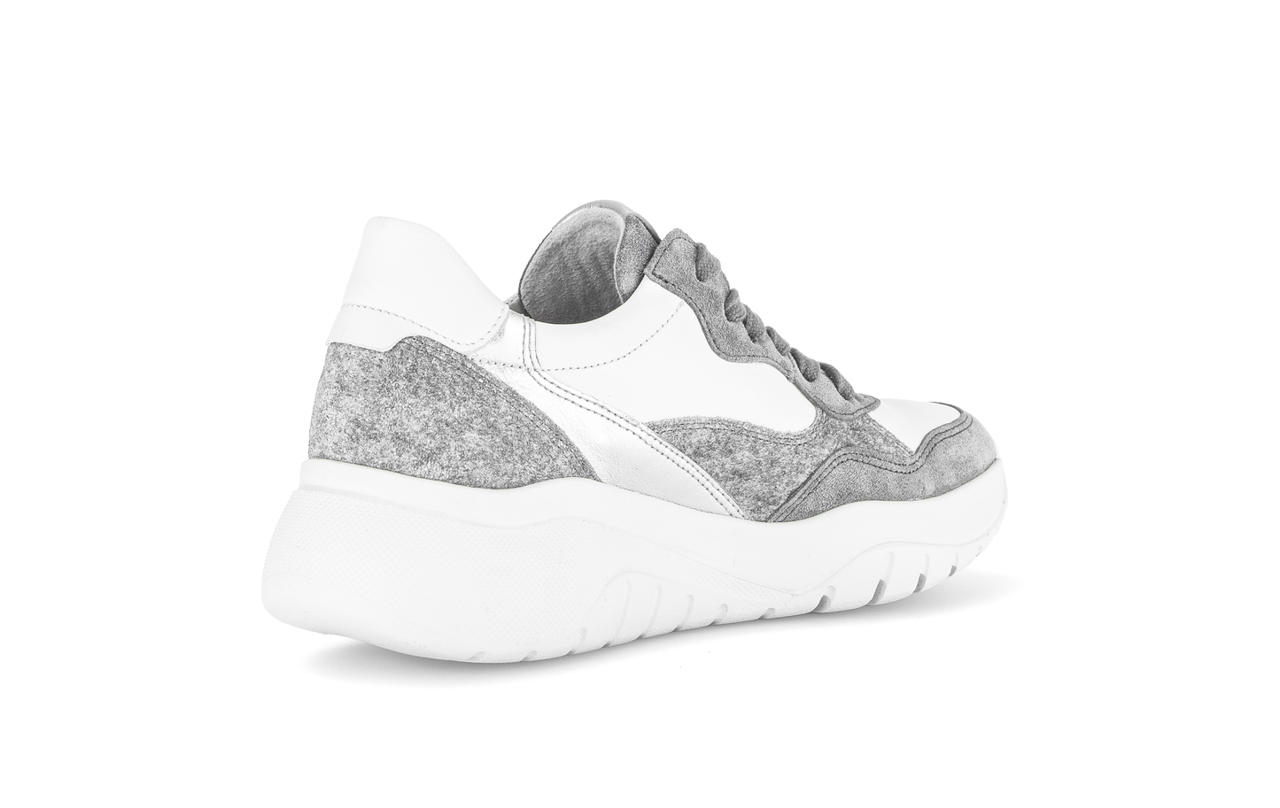 Gabor 53.451.10 Grey Steel, Silver & White Combi Trainers