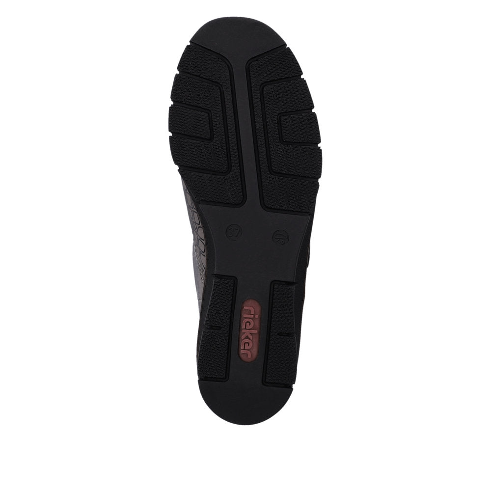 Rieker 537C0-42 Light Grey Velcro Shoes