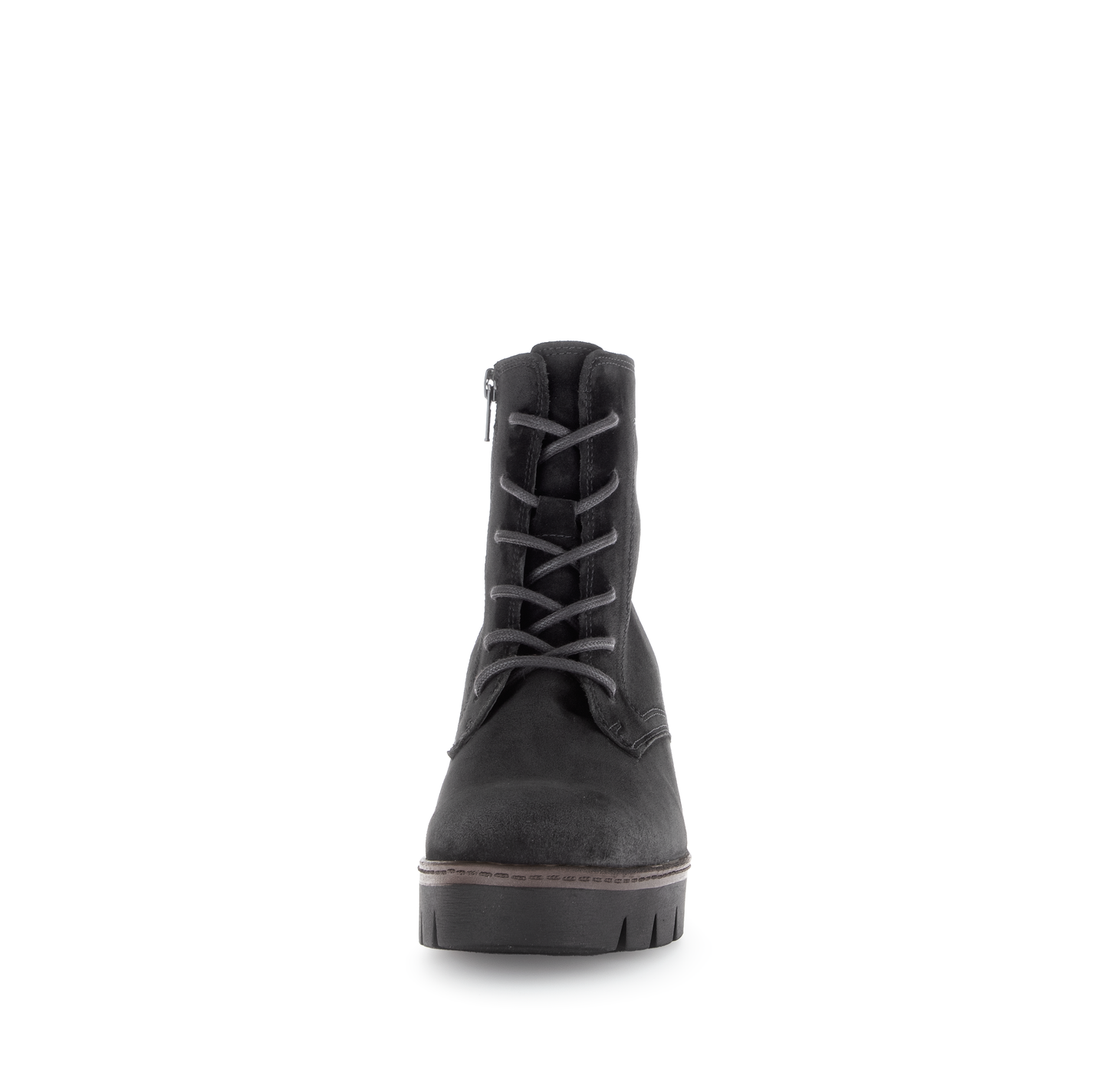 Gabor 54.781.17 Black Wedge Ankle Boots with Laces