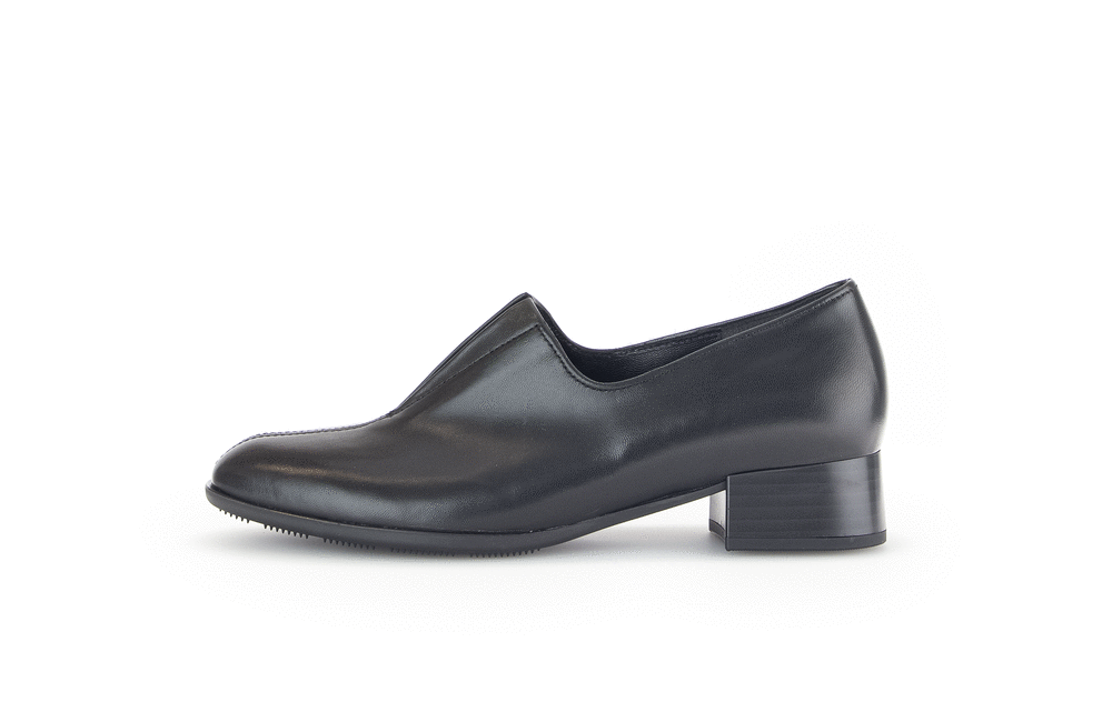 Gabor 55.282.27 Black Slip On Low Heel Shoes