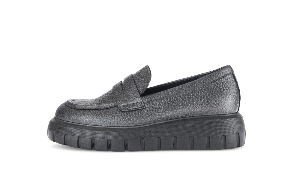 Gabor 55.300.69 Grey Slip On Moccasins