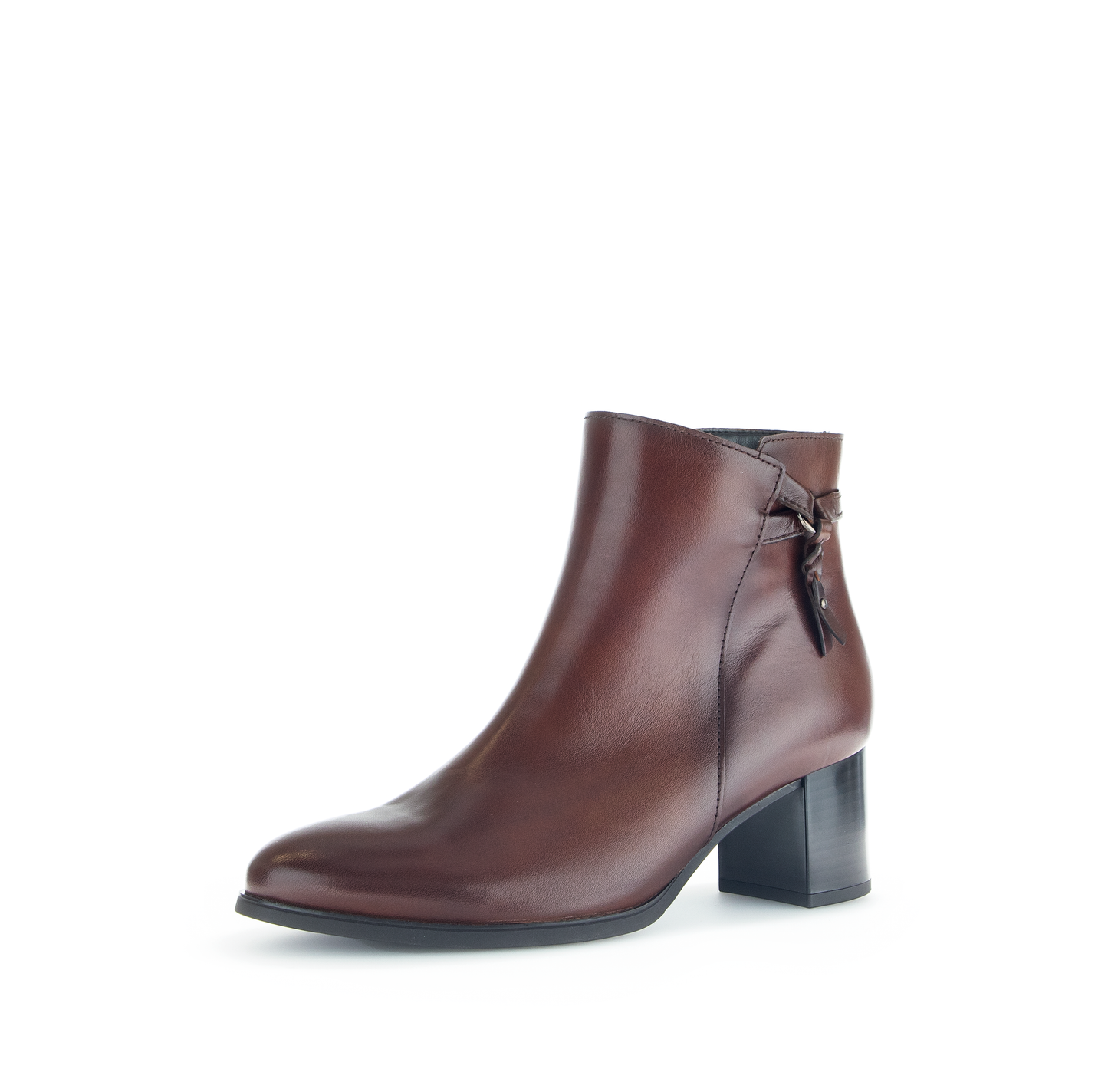 Gabor 55.692.24 Brown Ankle Boots with Side Tassel