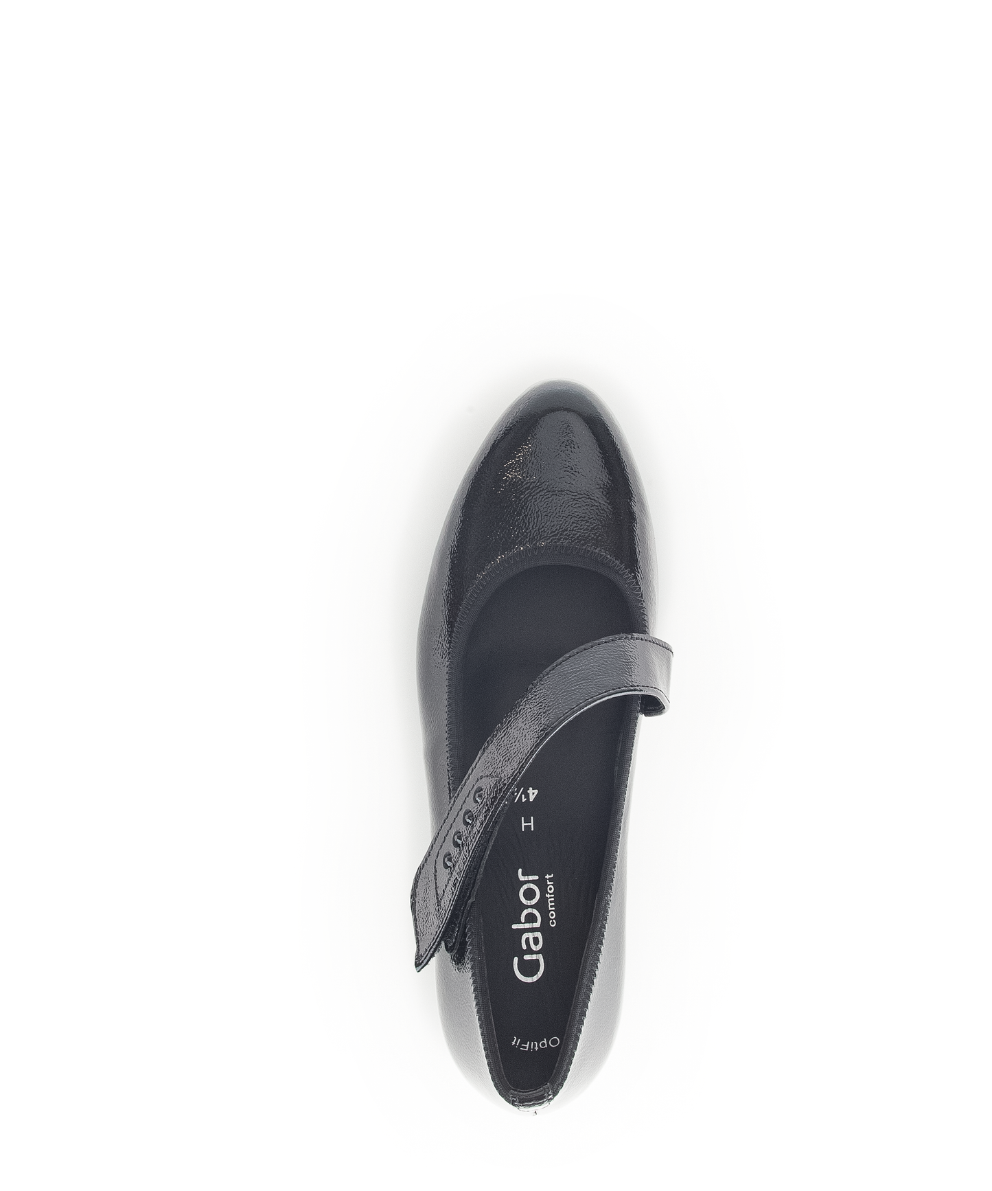 Gabor 56.149.97 Comfort Black H Fit Velcro Block Heels