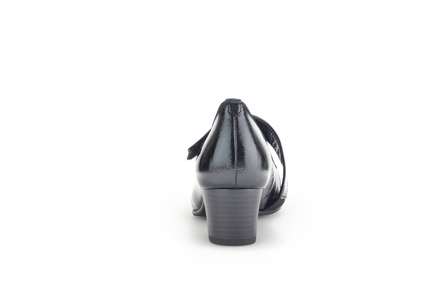 Gabor 56.149.97 Comfort Black H Fit Velcro Block Heels
