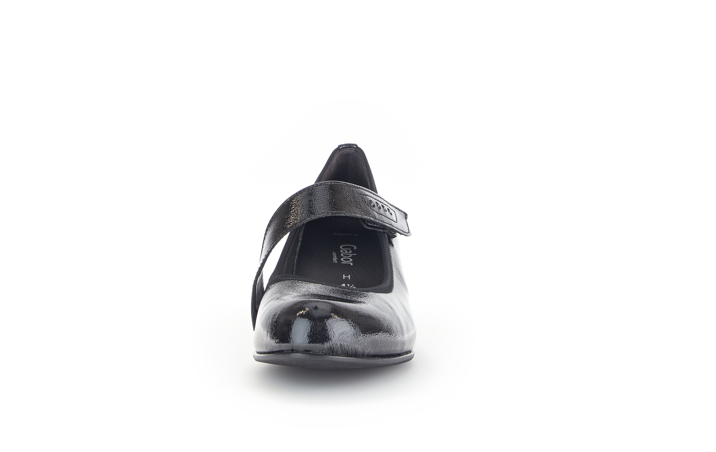 Gabor 56.149.97 Comfort Black H Fit Velcro Block Heels