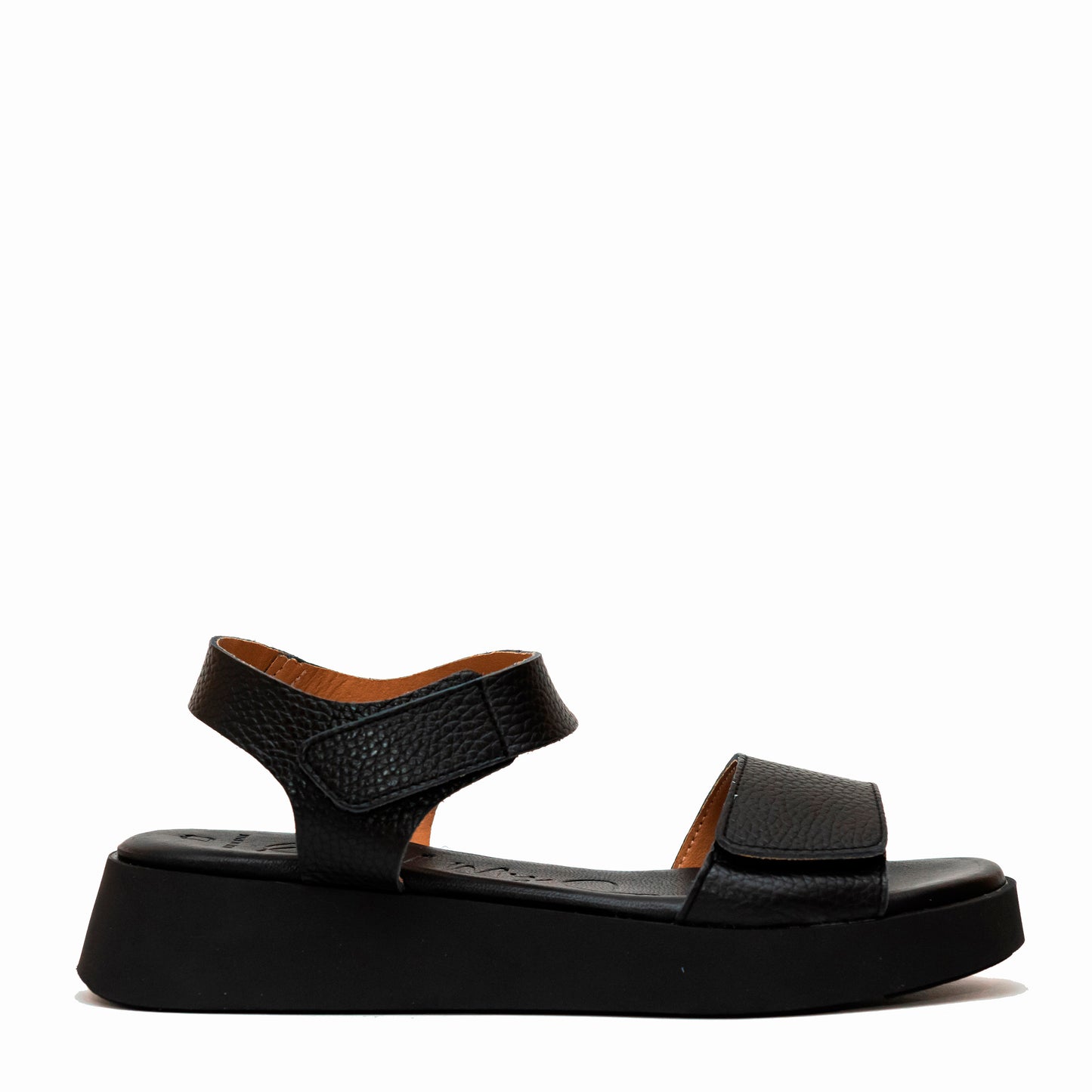 Oh My Sandals 5650 2543 Black 2 Velcro Strap Sandals