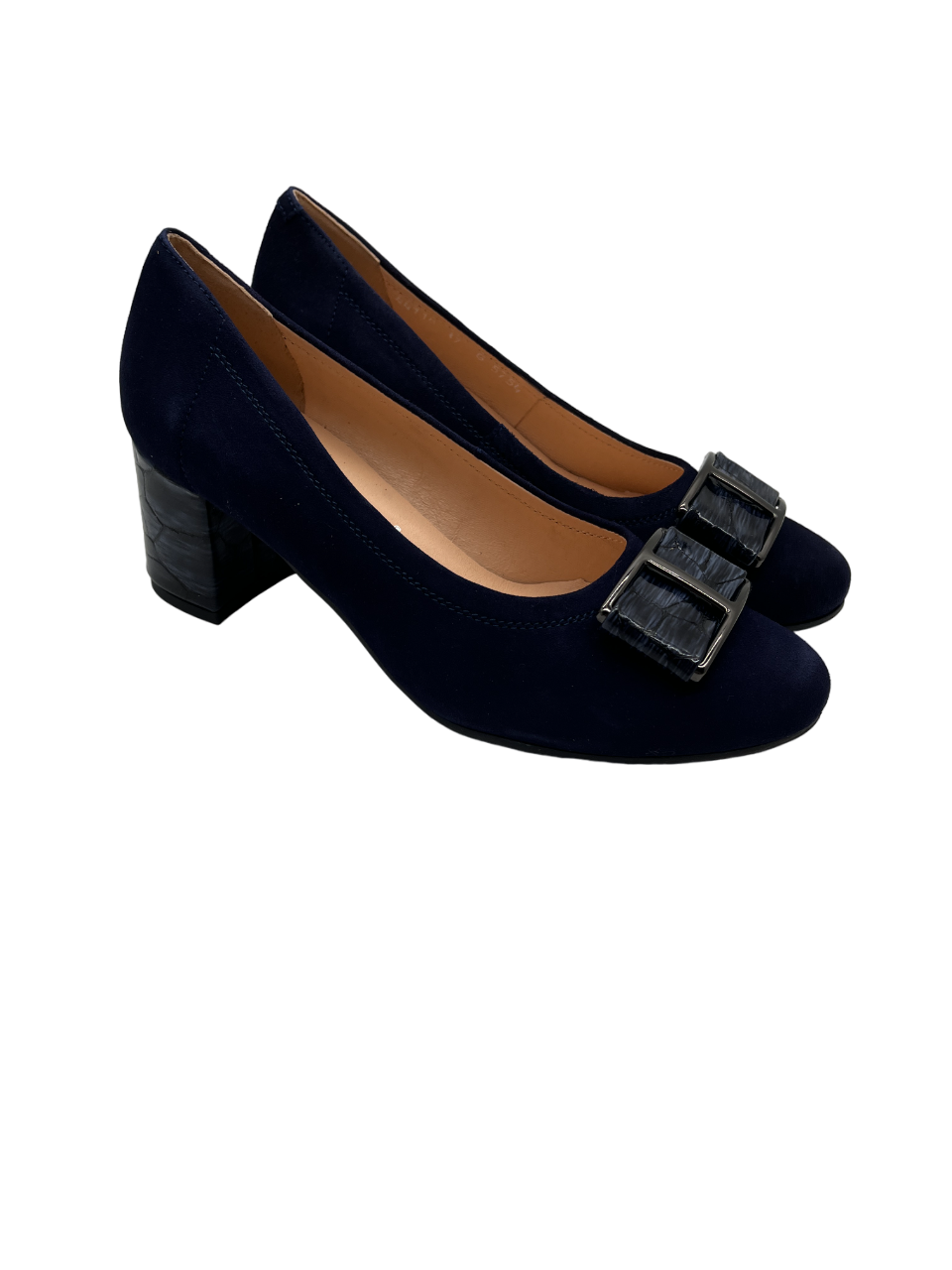 Bioeco by Arka 5754 1217+2307 Navy Suede Block Heels