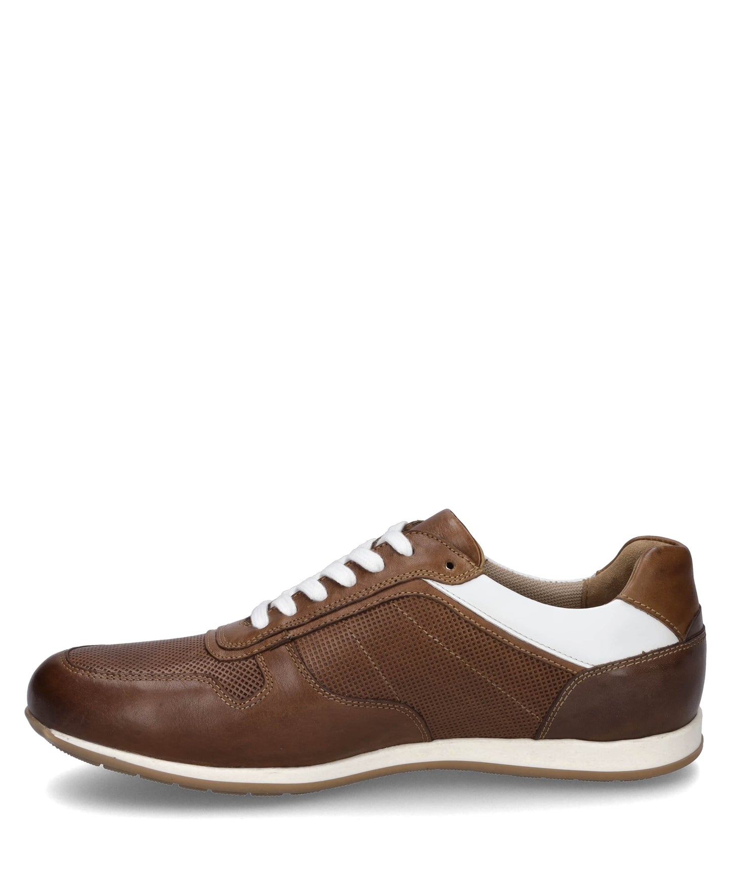 Josef Seibel 58201 TE320 370 Colby 01 Dark Tan Shoes with White Laces