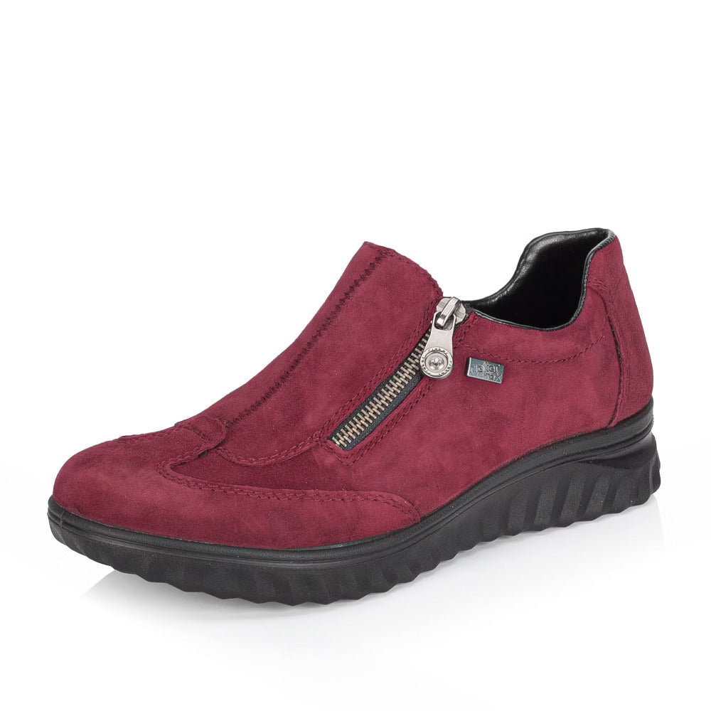 Rieker 59071-35 Tex Red Zip Shoes