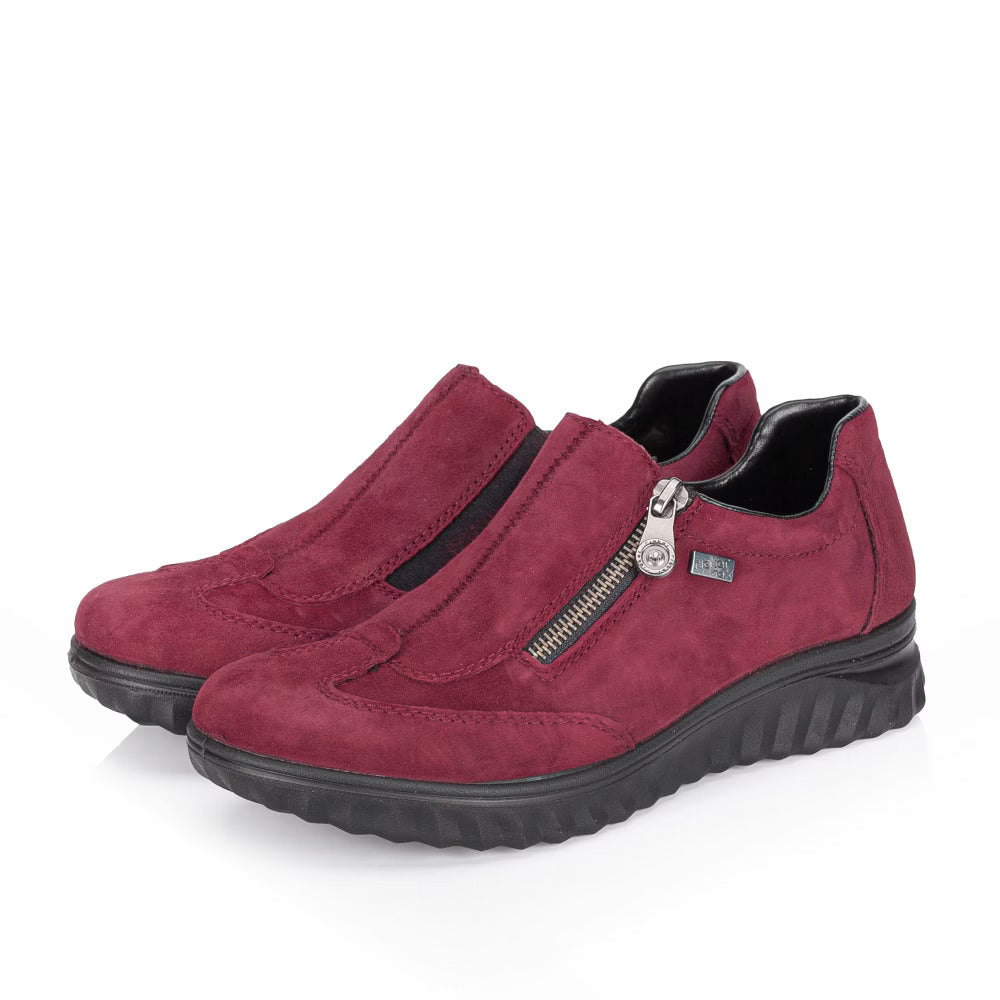 Rieker 59071-35 Tex Red Zip Shoes