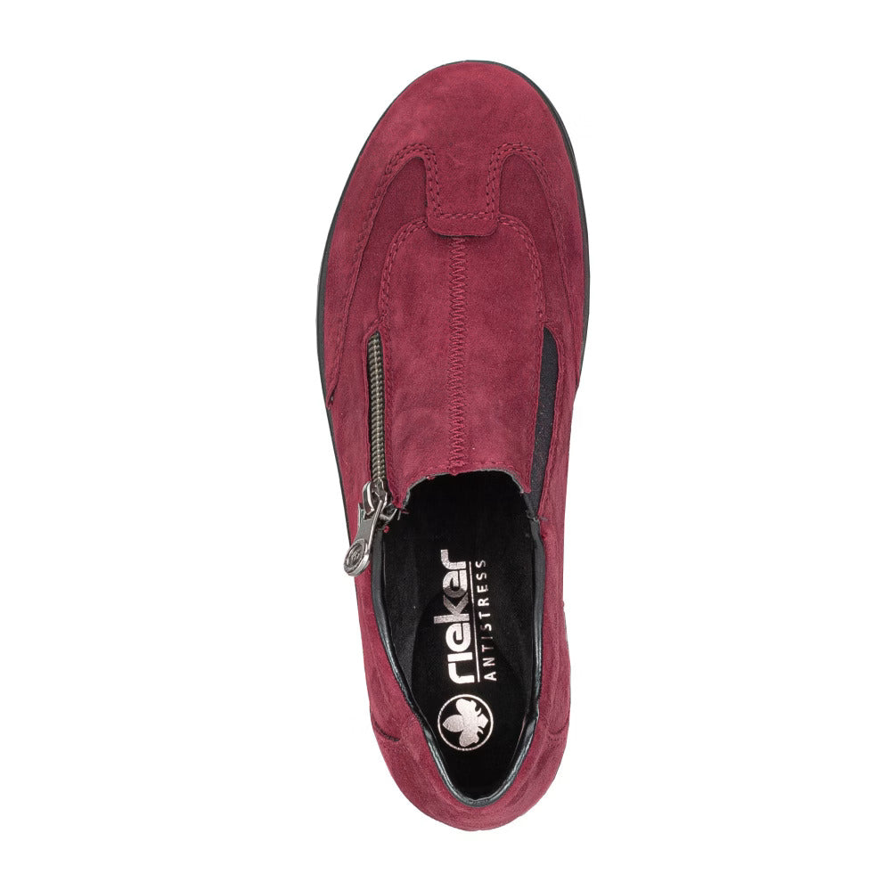 Rieker 59071-35 Tex Red Zip Shoes
