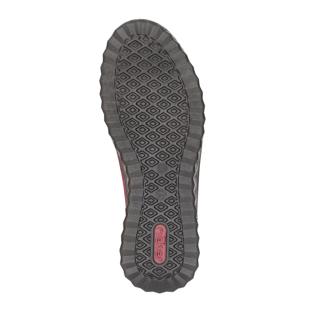 Rieker 59071-35 Tex Red Zip Shoes