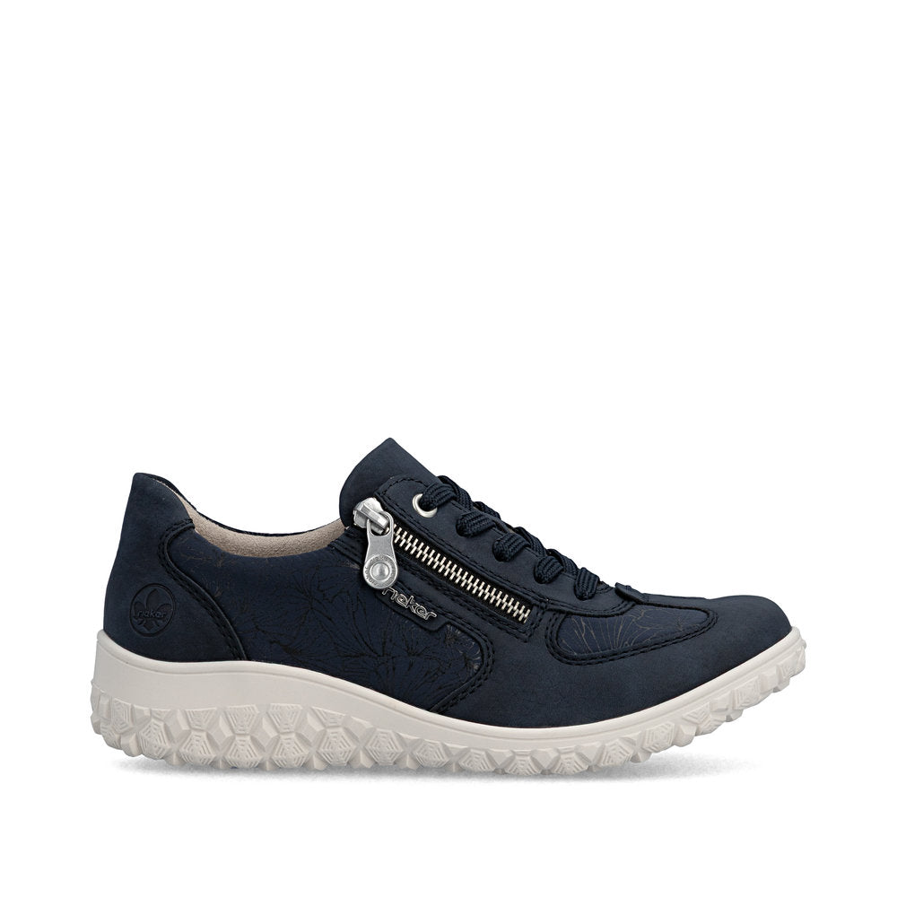 Rieker 59501-14 Navy H Fit Sneaker with Zip