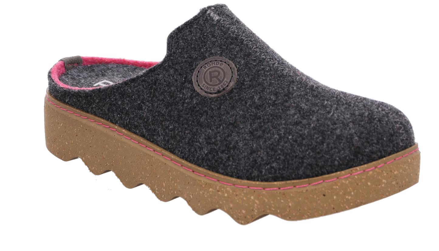 Rohde 6120 84 Stone/Dark Grey G Fit Slippers