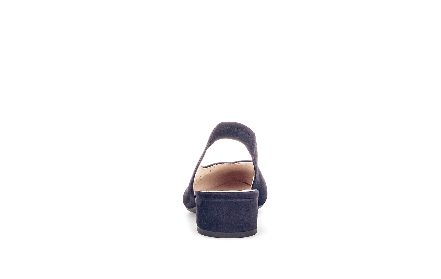 Gabor 61.520.16 Navy Slingback Low Block Heel Pumps