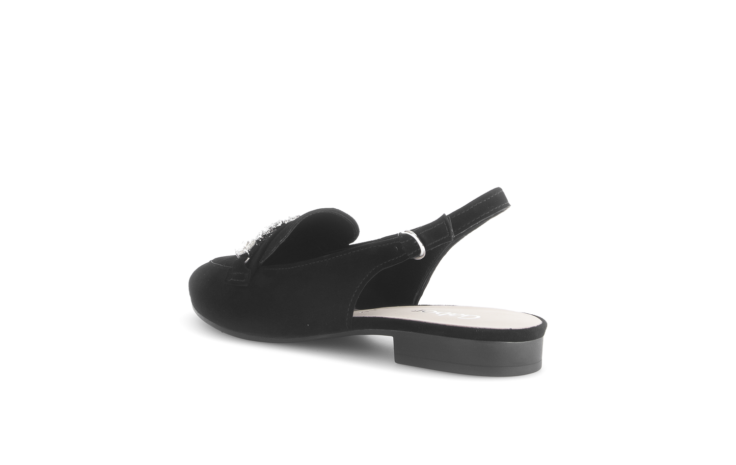 Gabor 61.531.17 Black Slingback Low Heel Pumps