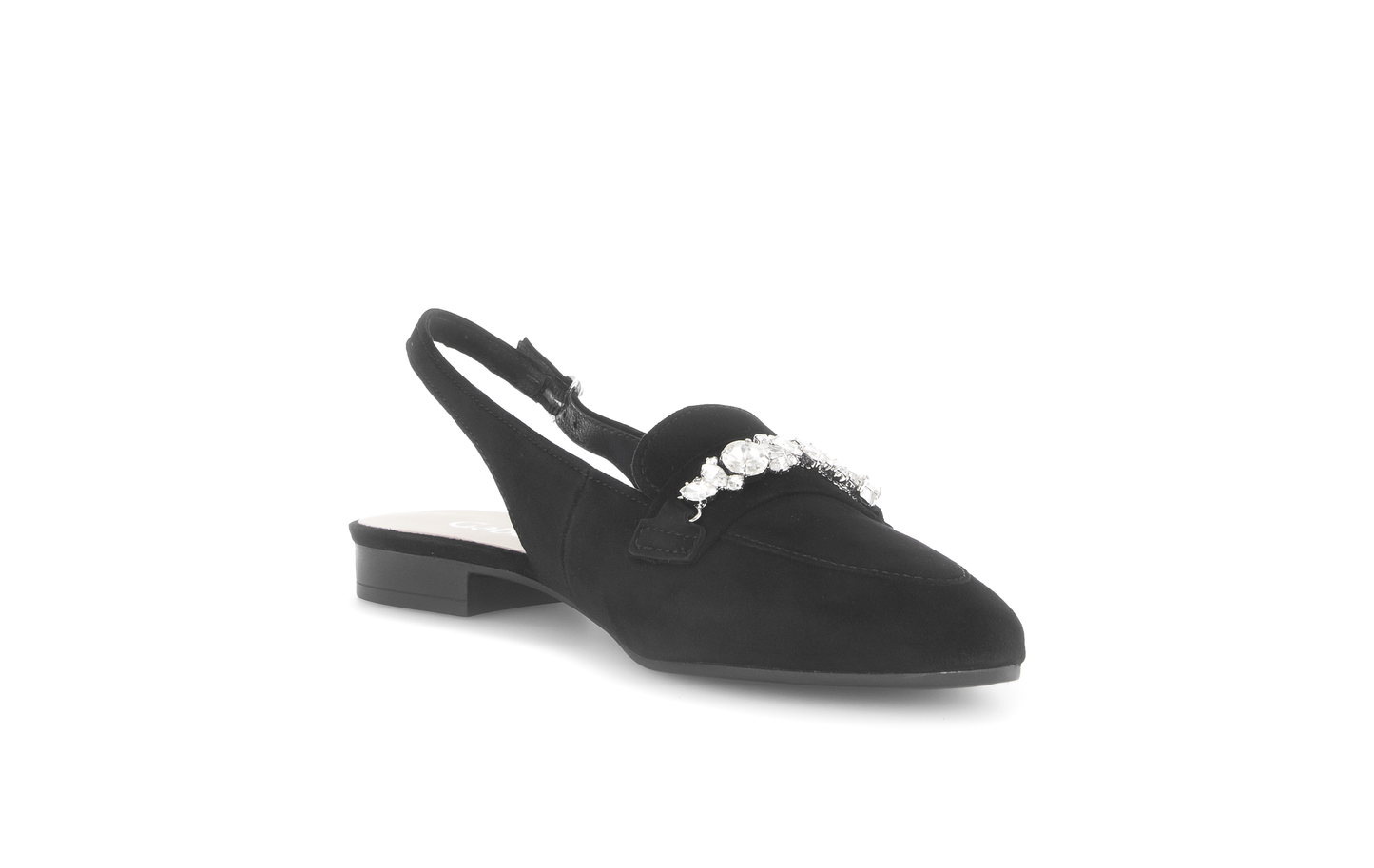 Gabor 61.531.17 Black Slingback Low Heel Pumps