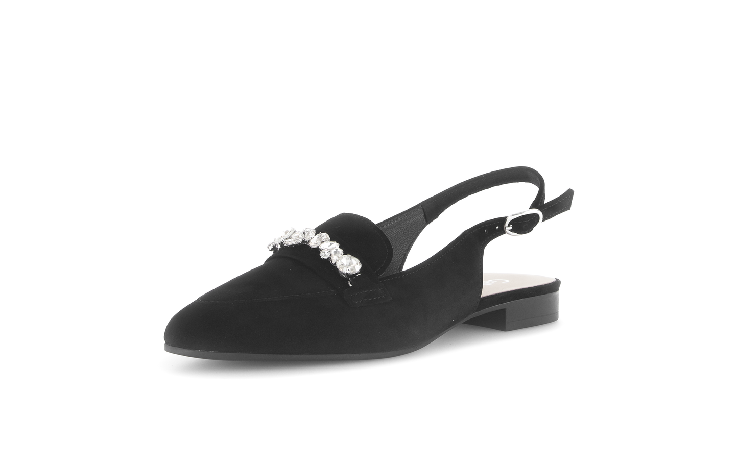 Gabor 61.531.17 Black Slingback Low Heel Pumps
