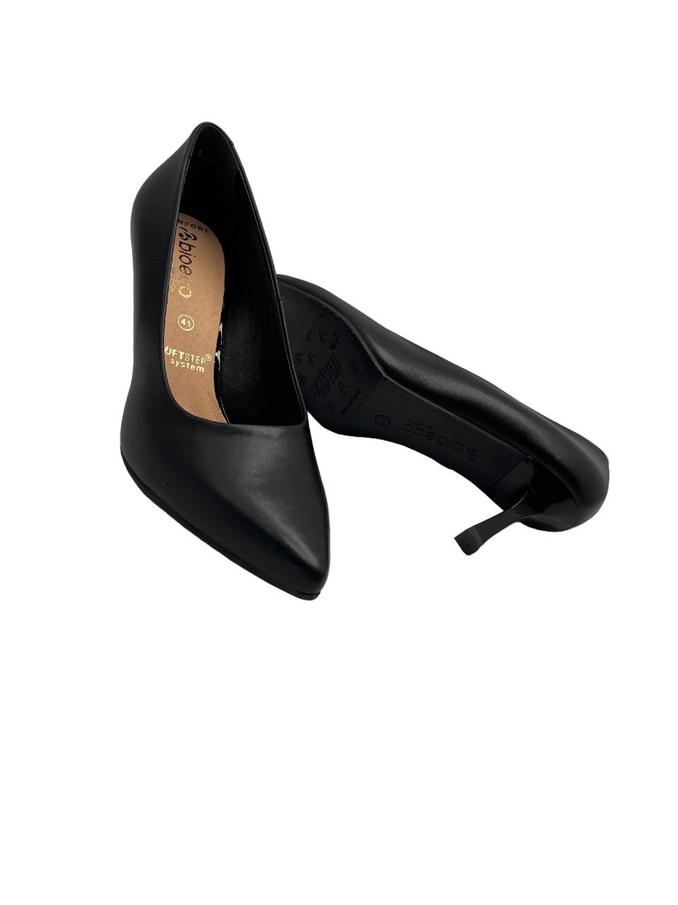 Bioeco by Arka 6178 0308 Black Leather Heels