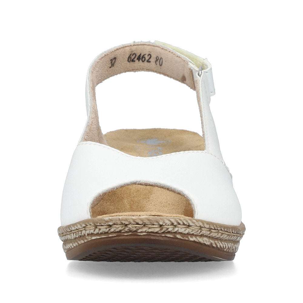 Rieker 62462-80 White Slingback Sandals