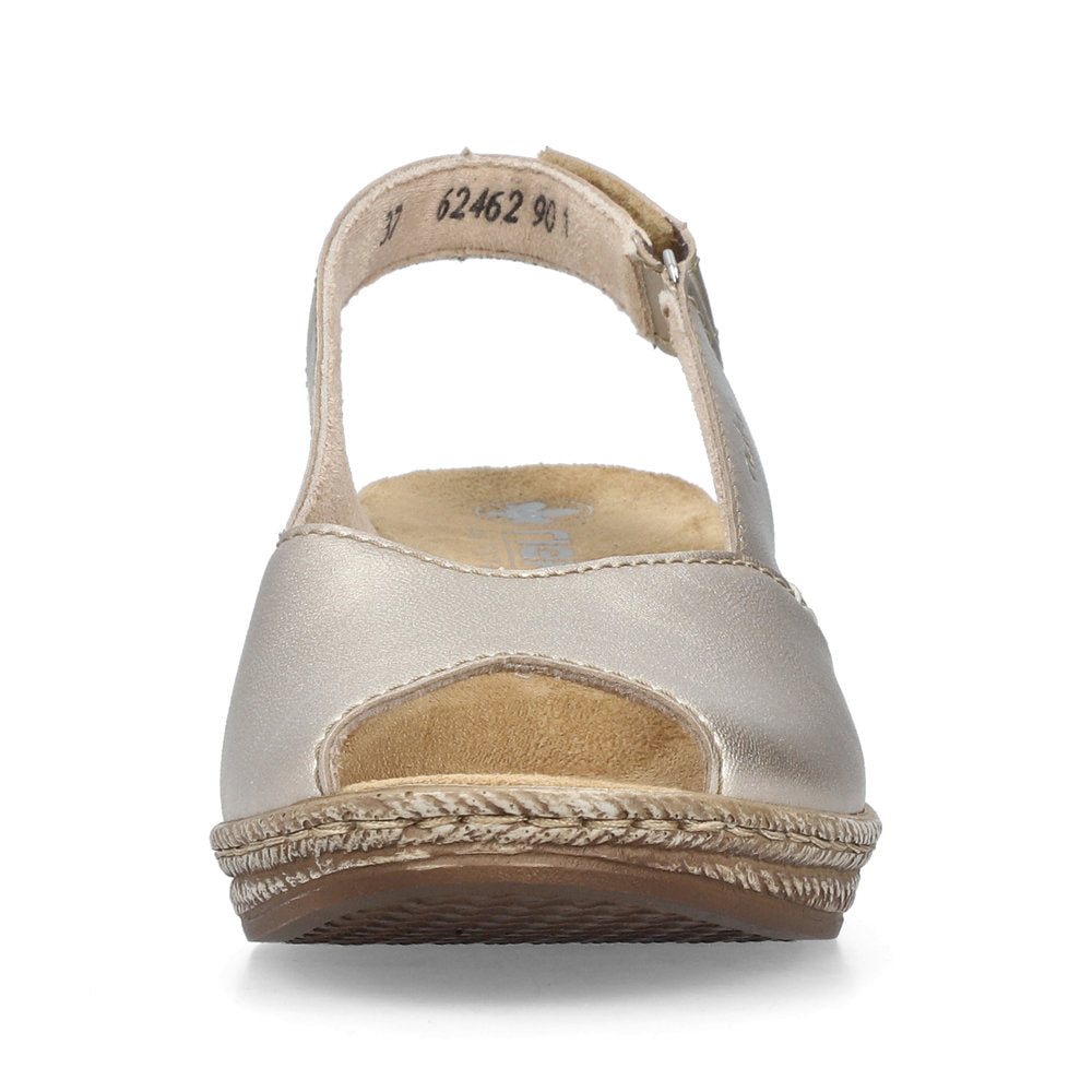 Rieker 62462-90 Pale Gold Slingback Sandals