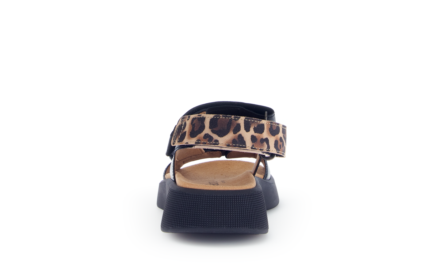 Gabor Comfort 62.862.67 G Fit Black Sandals with Slingback Strap