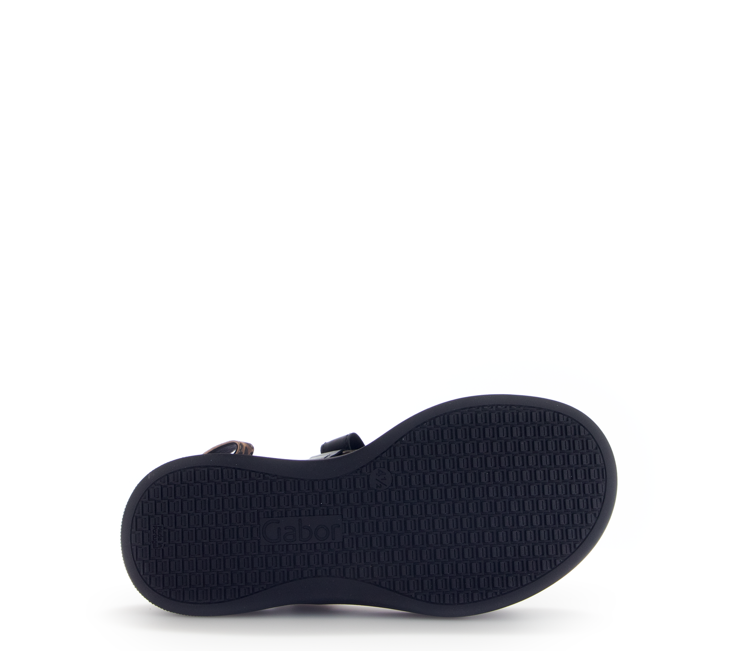 Gabor Comfort 62.862.67 G Fit Black Sandals with Slingback Strap