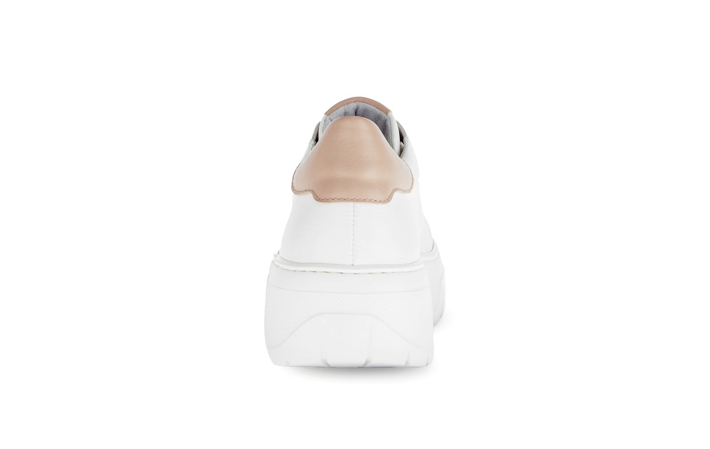 Gabor 63.222.20 Latte Cream Lace Trainers with Tan Heel