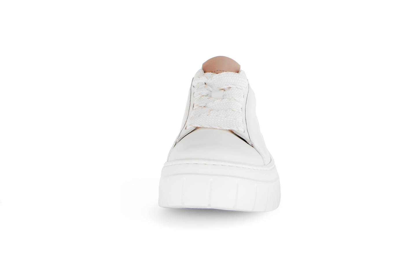 Gabor 63.222.20 Latte Cream Lace Trainers with Tan Heel