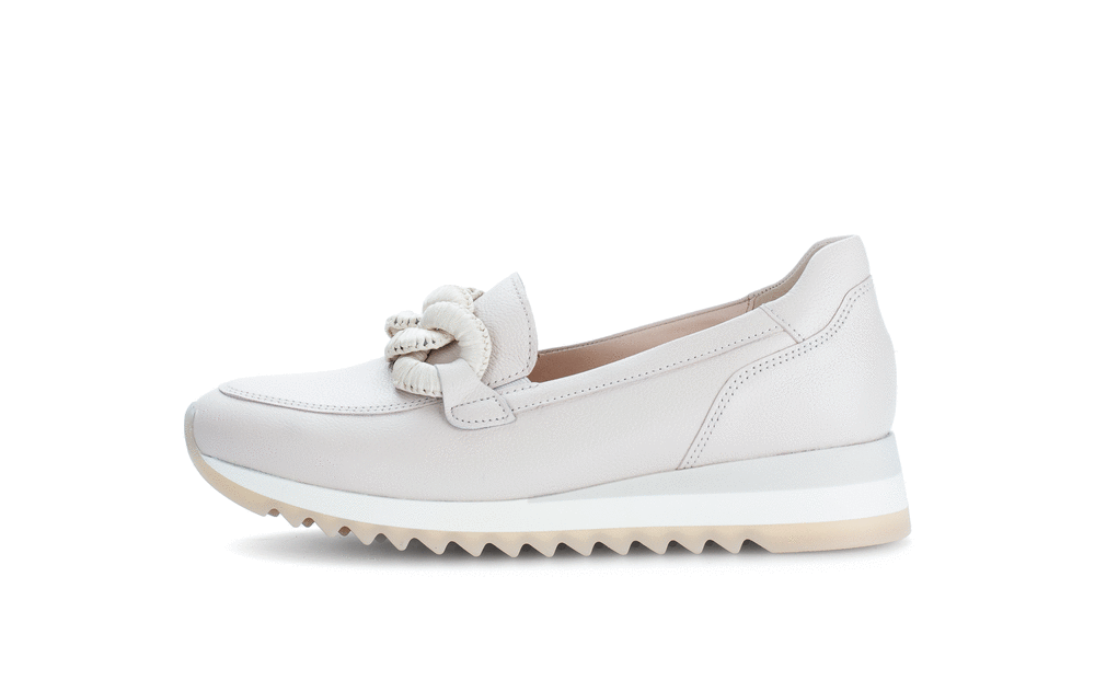Gabor 63.471.22 Cream Slip On Moccasins