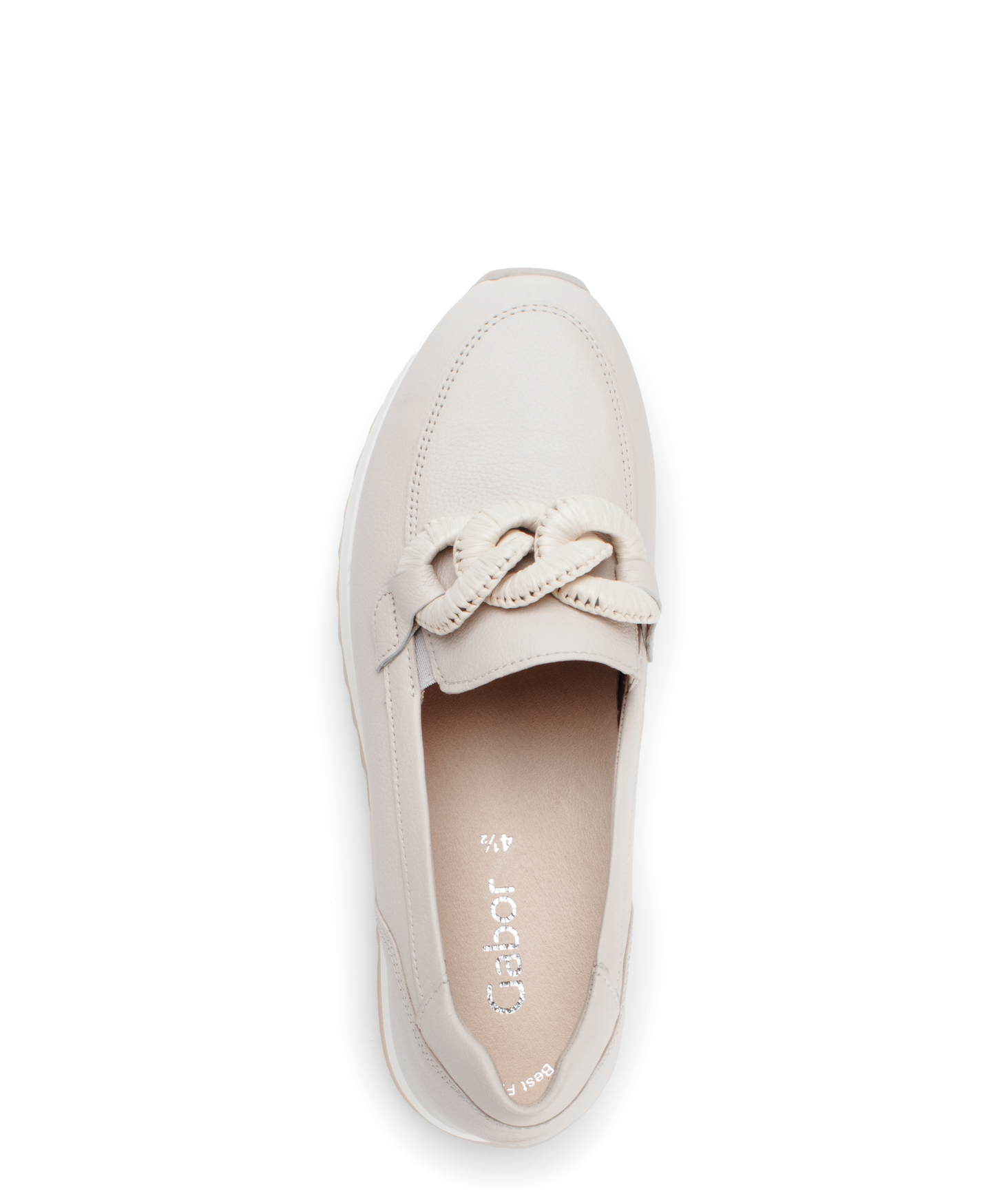 Gabor 63.471.22 Cream Slip On Moccasins