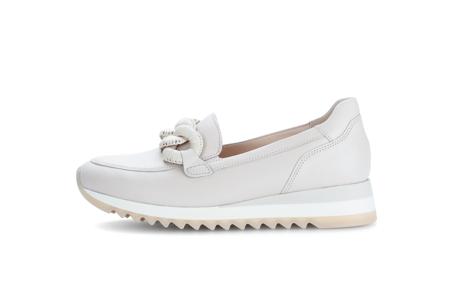 Gabor 63.471.22 Cream Slip On Moccasins