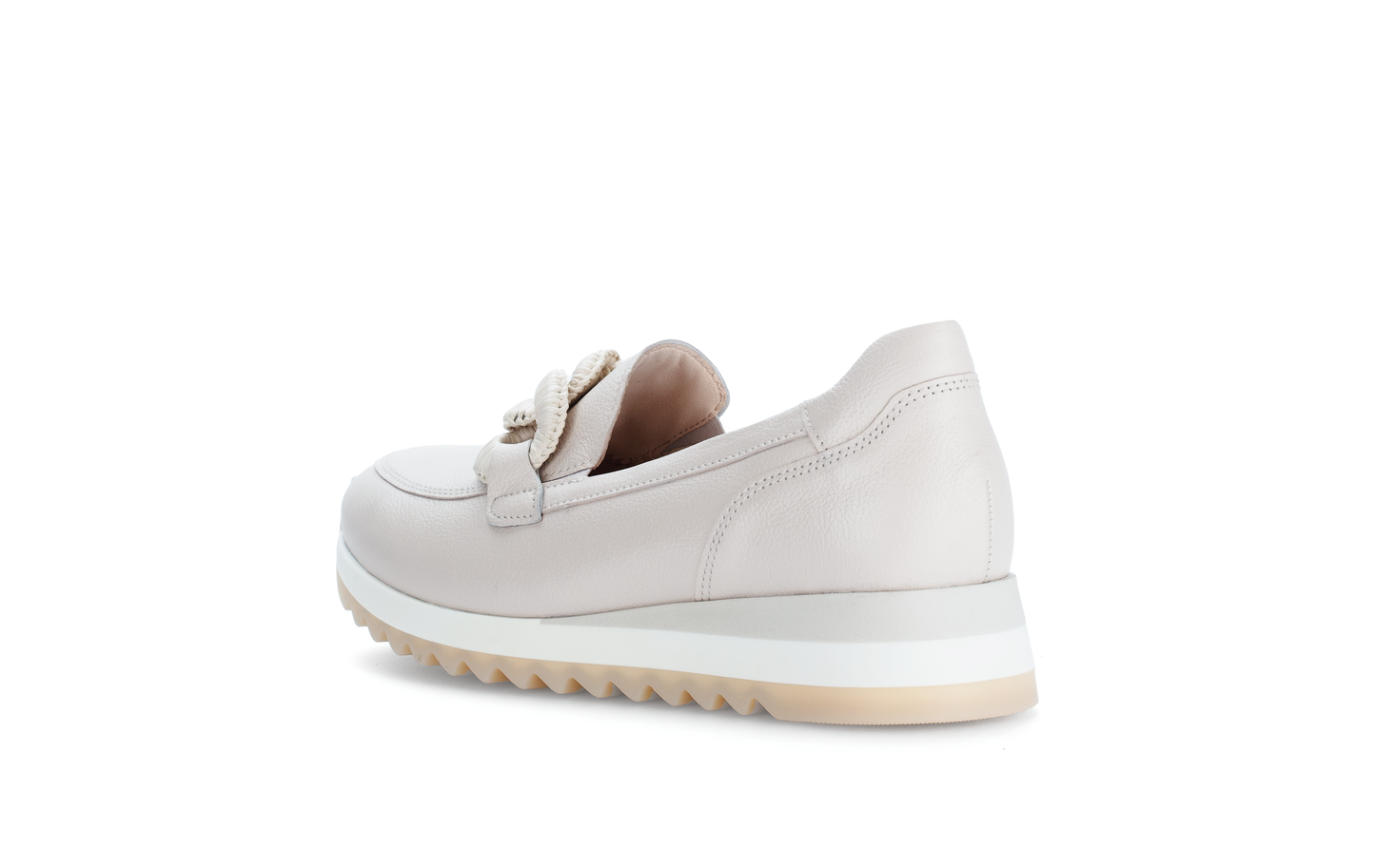 Gabor 63.471.22 Cream Slip On Moccasins