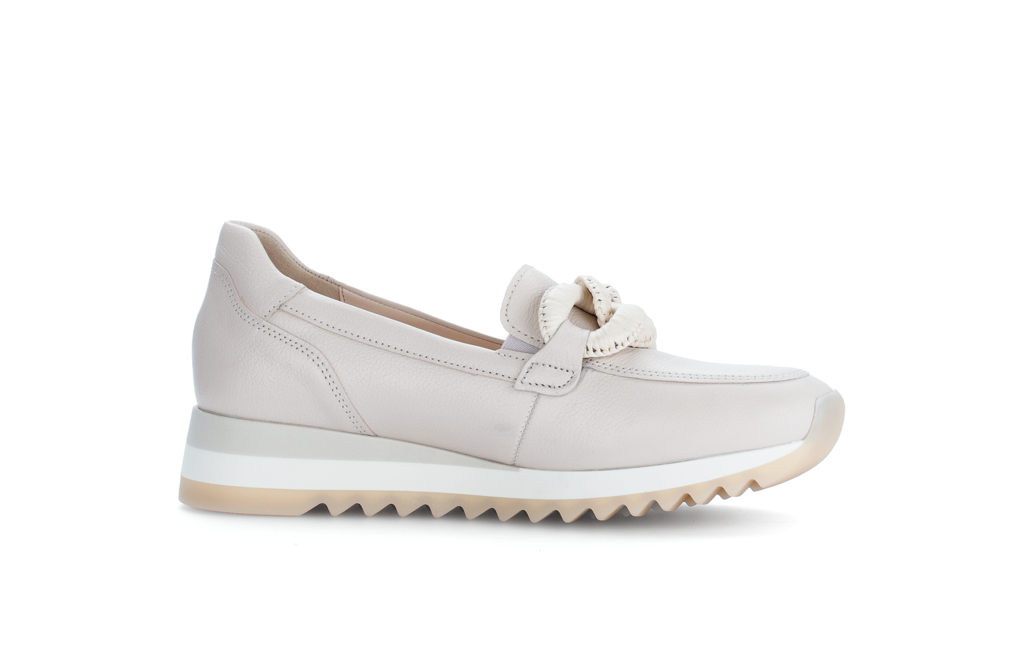 Gabor 63.471.22 Cream Slip On Moccasins
