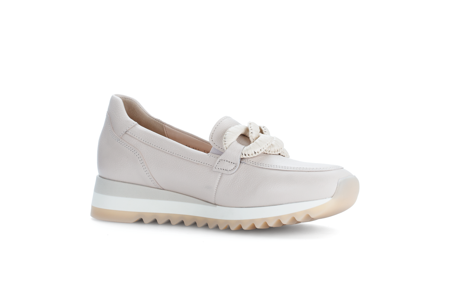 Gabor 63.471.22 Cream Slip On Moccasins
