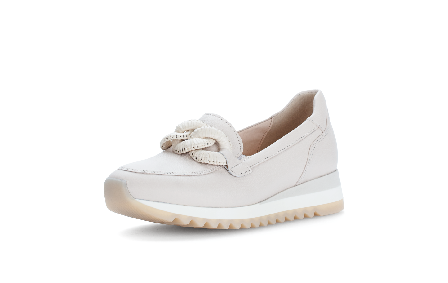 Gabor 63.471.22 Cream Slip On Moccasins