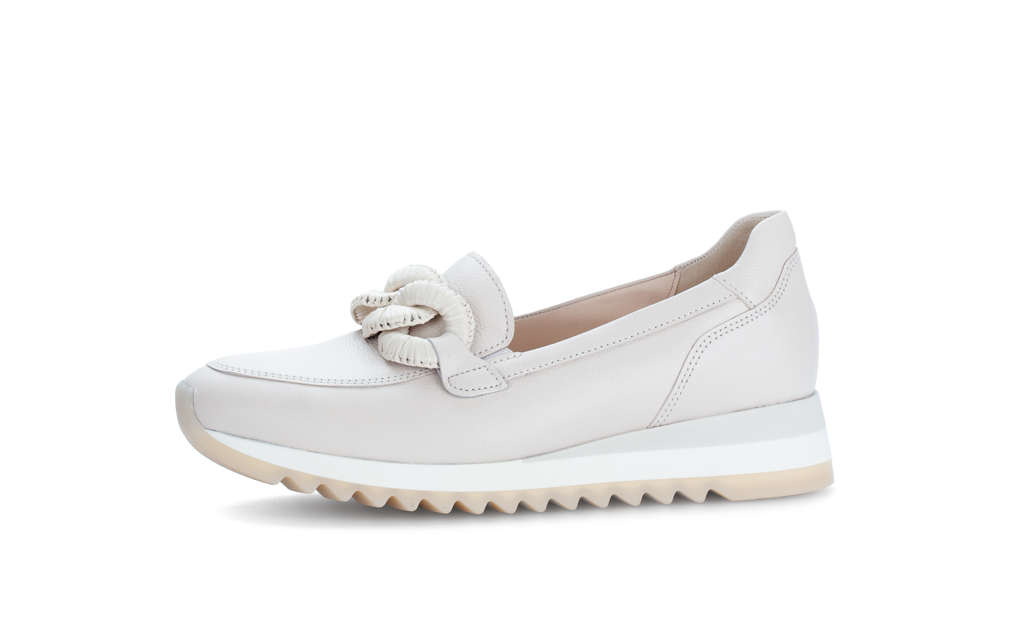 Gabor 63.471.22 Cream Slip On Moccasins