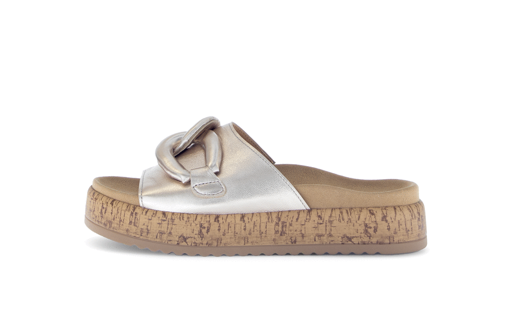 Gabor 63.761.62 Gold Slip On Sandals