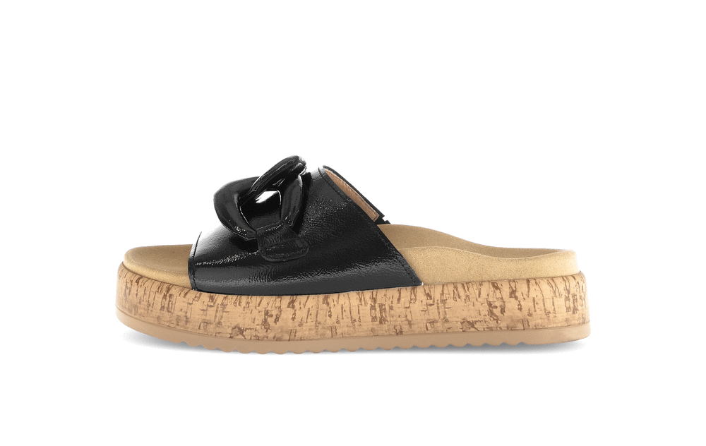 Gabor 63.761.97 Black Slip On Sandals